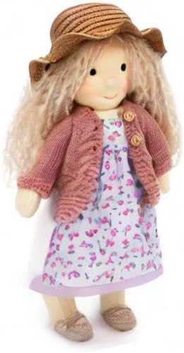 BlissfulPixie Waldorf Handmade Rag Doll - Personalized Collectors Plush for Kids Birthday Present With Beautiful Box-Darcy 12"