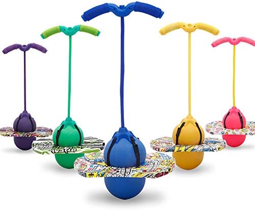 BoterLun Pogo Jumper with Handle, Pogo Ball Pogo Stick with an Air Pump,Trick Board Balance Board for Kids Ages 6 & Up and Adults,