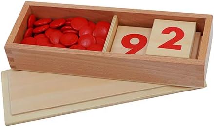Montessori Math Materials Number Puzzle 1-10 for Preschool Early Learning Tool for Kids