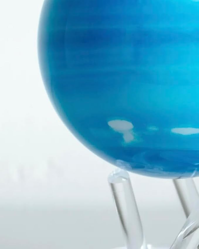 MOVA Uranus Globe 4.5” – Solar-Powered Rotating Planet Model | NASA-Inspired Blue Decor