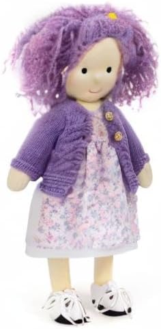 BlissfulPixie Handmade Waldorf Doll - Fruzie 12", Soft Girl Rag With Cute Stuffed Plush, Ideal First for Babies & Toddlers