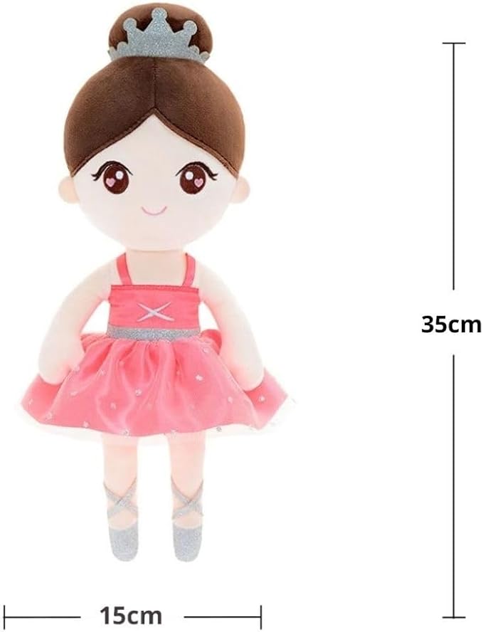 Gloveleya Baby Girl Gifts Dolls Soft Plush Toy Ballet Girl Doll Watermelon Red 13 Inches with Gift Box…