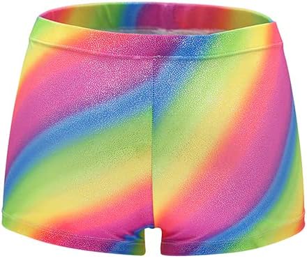 Aosva Little Big Girls' Sparkle Dance Tumbling Athletic Gymnastics Short 2-14Years