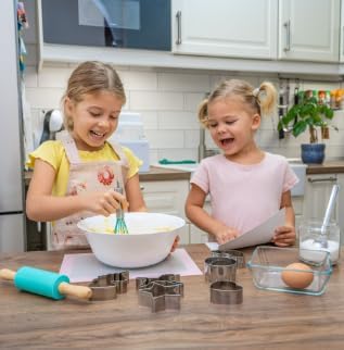 Tovla Jr. Kids Baking Gift Set with Storage Case - Unicorn Baking Gift Set for Kids-Real Cooking Utensils for Cookie, Cupcakes and Decorating