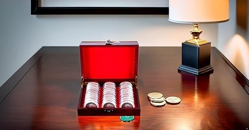 WANLIAN Wooden military challenge coin,universal commemorative collection box,silver dollar wooden box,storage box, plastic storage box and cardboard flip poker chip sports coin.