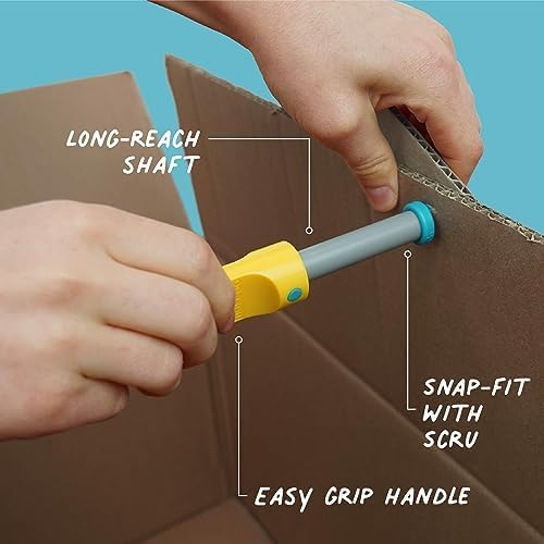 Makedo Discover | 126 Piece Cardboard Construction Toolbox for 1-5 Makers | STEM and STEAM Educational Toys for Kids | at Home Play + Classroom Learning | Reusable Tools for Boys and Girls Age 5+