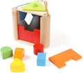 Shape Discovery Plug-in Box | Beech Wooden Shape Sorter Toy with 6 Puzzles | Montessori Learning for Toddlers 18+ Months