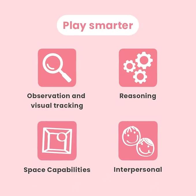 Quick Thinking！Strategy Duel - Brain Battle Game for Kids 4+ |logic puzzle game kid,Spatial Reasoning&Thinking game&brain board game,STEM Education|Kids BIngo & Family Night | 2-Player Competition