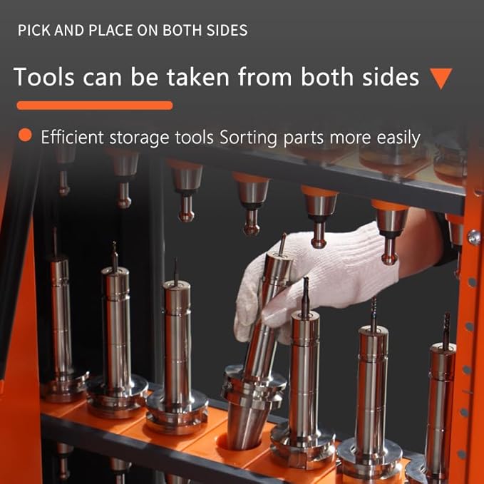 CNC Tool Holder Vertical Drawer Cabinet, Multi-Purpose CNC Tool Storage Cabinets, CNC Tool Storage System Material Equipment for Warehouse Workshop Use