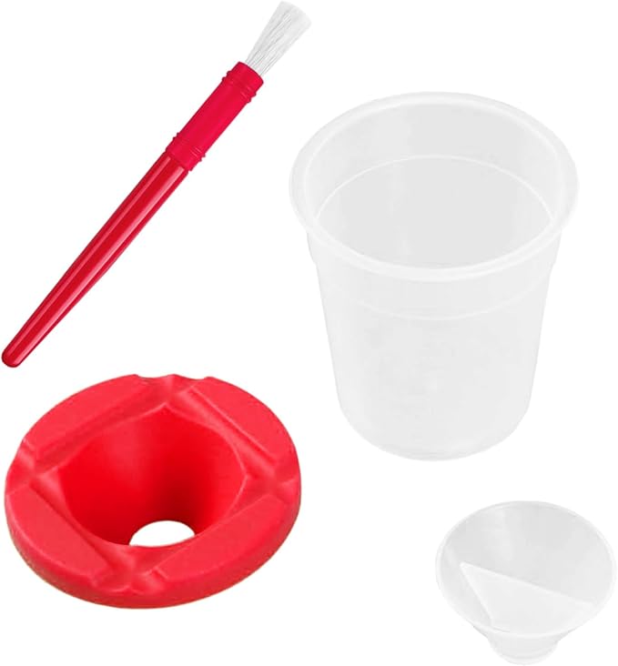 10pcs Paint Cups with Lids for Kids, Spill Proof Learning Color Cups for Young Artist