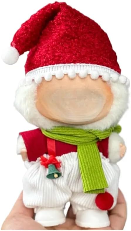 17cm Doll Clothes Outfit Dress Up Suitable for 6.7 inch Hight , Accessories Suit No Doll Only Clothing Christmas Set 1hat+1scarf+1pant+1shoes 17-185