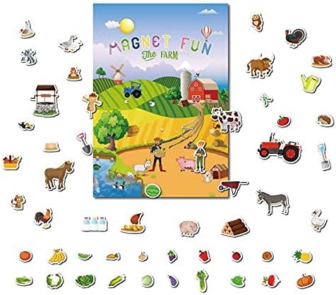 Magnetic Portable Playboard Farm Life (58 Pcs)