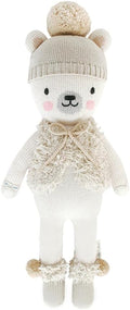 cuddle + kind Stella The Polar Bear Regular 20" Hand-Knit Doll – 1 Doll = 10 Meals, Fair Trade, Heirloom Quality, Handcrafted in Peru, 100% Cotton Yarn