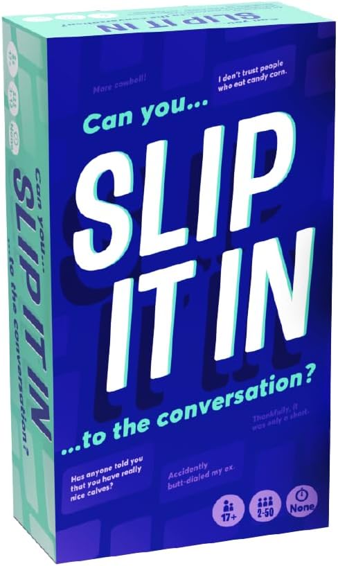Gray Matters Games Slip It in | Quick to Learn & Play | Fun Party Game for Adults Ages 17+ | Perfect for Any Occasion