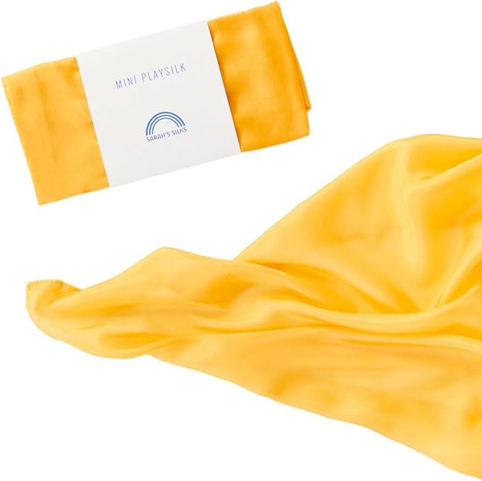 Sarah's Silks Mini Gold Playsilk | Open-Ended Toy for a Creative Childhood