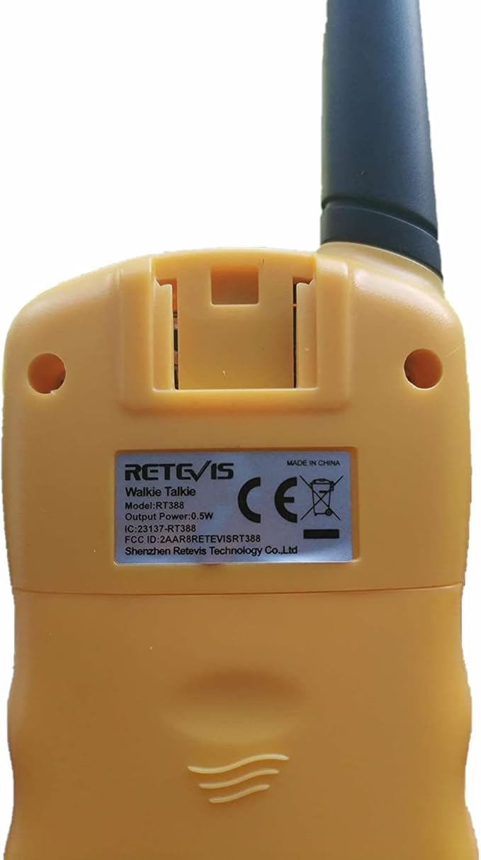 Retevis RT388 Kids Walkie Talkies,Toys Gifts for 6-12 Year Old Girls Boys,Long Range Toy Walkie Talkie,Birthday Gifts Outdoor Camping(Yellow 1 Pair)
