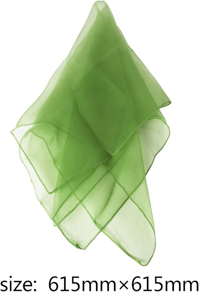 Larcele 12 Pieces Juggling Dance Scarf for Performance Prop Accessory 24 x 24 inches WDSJ-02