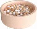 Wonder Space 35" Premium Kids Foam Ball Pit, CPSIA-Certified Safe Soft Play Pool for Toddlers, Baby Indoor Nursery Playpen, Ideal Gift for Boys & Girls (Beige)