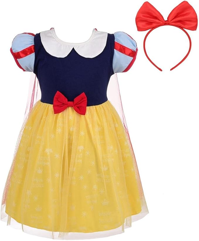 Dressy Daisy Princess Dress Up Clothes Halloween Fancy Party Tulle Skirt Summer Outfit for Baby & Toddler Girls