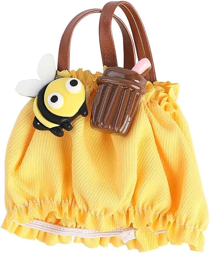 Doll Clothes for Labubu(NO Doll), for 17/15cm Plush Dolls, Clothing Suit Toy Figurine Outfit Set Dress Up with Kawaii Style Accessories, Multicolour Overall and Cute Hat or Headwear (LB90)