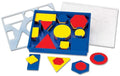 hand2mind Plastic Attribute Blocks Student Kit, Geometry Set, Preschool Learning, Manipulatives for Preschool, Montessori Math, Shapes for Toddlers, Home Schooling Materials Pre-K (Set of 60 Blocks)