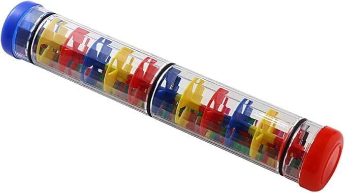 Rainmaker 12 inch Rain stick for babies Rattle Tube Rain Stick Shaker Music Sensory Auditory Instrument Toy For baby child girl (12 inch)