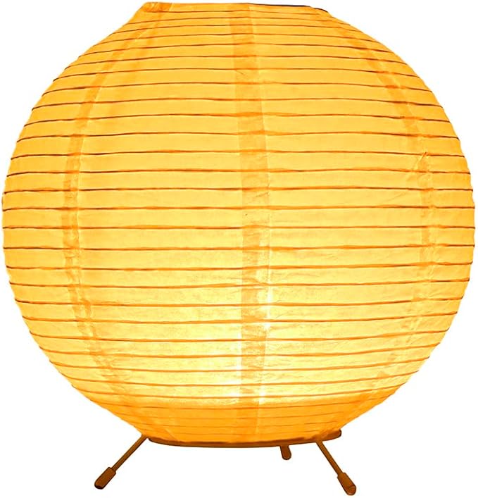 Battery Operated Lamp Bedside Table Lamp Paper and Chrome Standing Lamp Room Decoration Festival Lantern Light Nightstand Desk Lamp Bedroom Dresser Living Kids Room College Dorm Coffee
