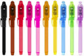 Invisible Ink Pens with Light, 10Pcs Magic Spy Pen for Secret Message, Birthday Party, and Kids Halloween Goodies Bags Toy…
