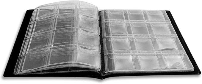 OSOPOLA Coin Storage Album - 120 Pockets Coin Collecting Holder for Collectors Black CS3912