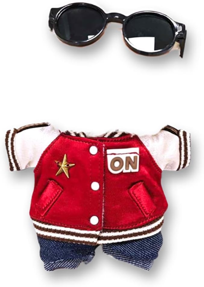17cm Doll Clothes Set & Outfit Set for 17cm Dolls - Premium Fashion Dresses with Accessories, Luxury Chic Doll Clothing & Style Bundle,Just Clothes (Style A8)