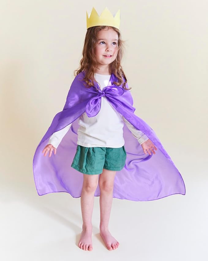 Sarah's Silks Set of 3 Playsilks | Rainbow, Sky Blue, and Purple