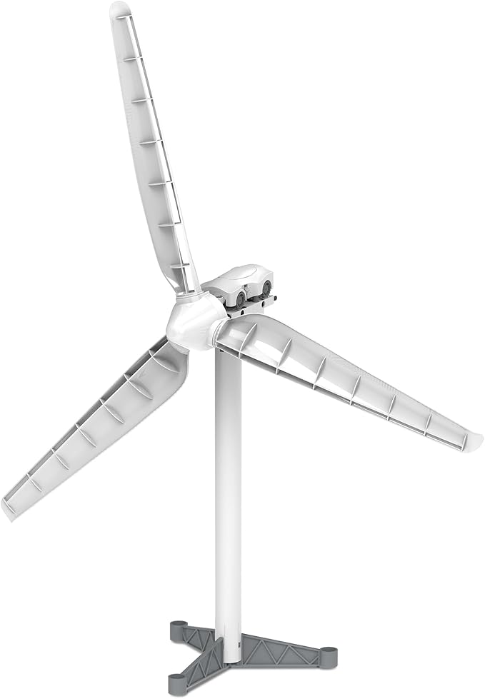 Thames & Kosmos Wind Power V5.0 STEM Experiment Kit, Build a 3ft-Tall Model Wind Turbine & Explore Clean, Renewable Energy, Optimized for Use Outdoors & Indoors, Experiments & Discovery for Ages 8+