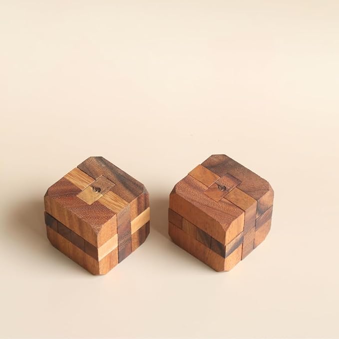 Hidden Passage Wooden 3D Mechanical Puzzle for Adults – Brain Teaser Game | Desk Toy | Handmade Interlocking Wood Puzzle | Mind Teaser Logic Challenge Toy by SiamMandalay