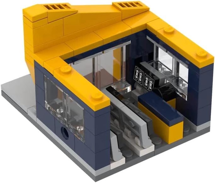 Brick Loot Mini City Video Rental Store Building Set – 123-Piece Retro Storefront Model Kit for Kids Ages 6+ – Compatible with Lego and Major Brick Brands