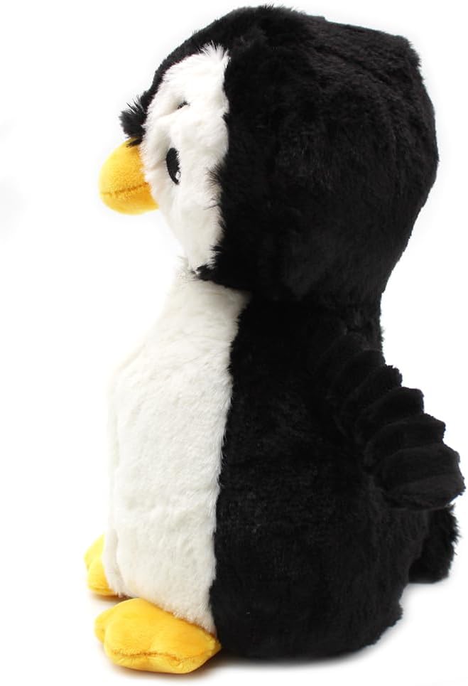 Les Déglingos Les Ptipotos by Glissou Le Penguin – Soft Soft Plush – Ideal Birth Gift – Black and White – 16 cm