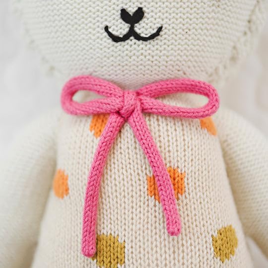 cuddle + kind Lucy The Lamb Regular 20" Hand-Knit Doll – 1 Doll = 10 Meals, Fair Trade, Heirloom Quality, Handcrafted in Peru, 100% Cotton Yarn