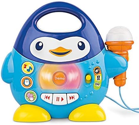 Toddler Karaoke Machine: Fun Musical Toys for Toddlers 1-3 & 3-5 | Ideal Kids Karaoke Machine for Boys | Engaging Toddler Toys 2-3 for Aspiring Little Singers (Penguin)