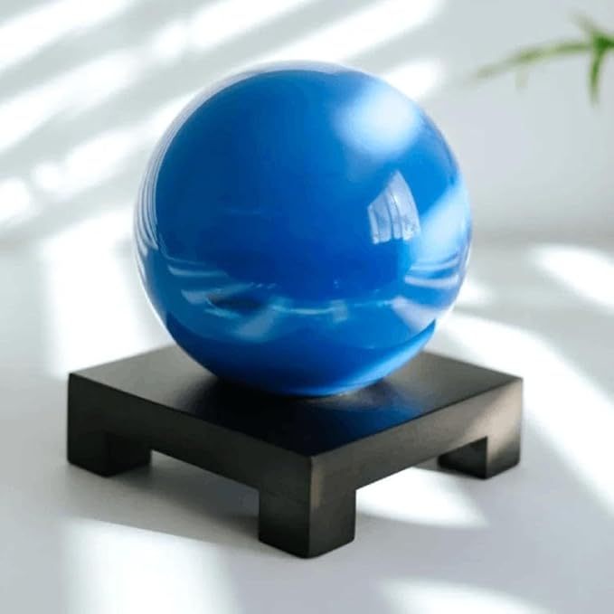MOVA Neptune Globe 6” – Solar Rotating Planet Globe for Desk Display | No Batteries or Cords | Striking Deep Blue Space Decor