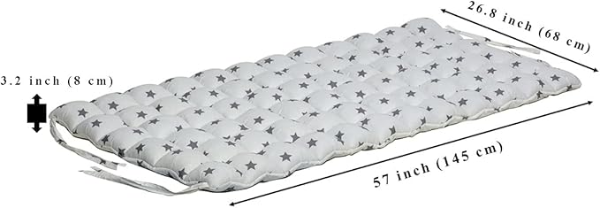 Climbing Arch Pillow Only | Cushion for Toddler Climbing Arch | Montessori Rocker Cushion | Toddler Floor Pillow for Kids (Star)