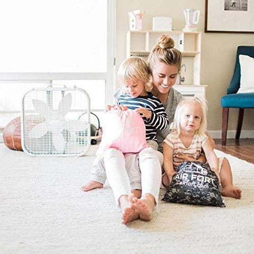 The Original Patented AirFort - Build A Fort in 30 Seconds, Inflatable Fort for Kids, Play Tent for 3-14 Years, A Playhouse Where Imagination Runs Wild, Fan not Included (Pretty in Pink)