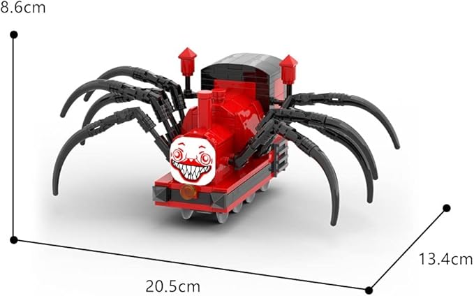 Charles Chooo Chooo Building Toy Set,259Pieces Horror Game Spider-Train Monster Building Blocks, Charles Train with Spider Figure Model Building Kit for Gaming Fans (Spider Train Monster)
