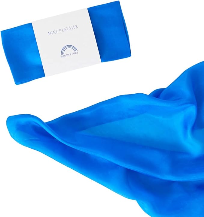 Sarah's Silks Mini Playsilks | Solid Colors | Creative Waldorf Toys for Education and Open-Ended Play (Royal Blue)
