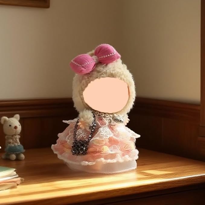 Doll Clothes Set & Outfit for Blind Box Dolls of 5.91-6.7inch (15-17cm) with Accessories Luxury Chic Stylish Adorable Cute Unique Style of Dolls Clothes for Dress up 4 Pieces (No Doll) (J)