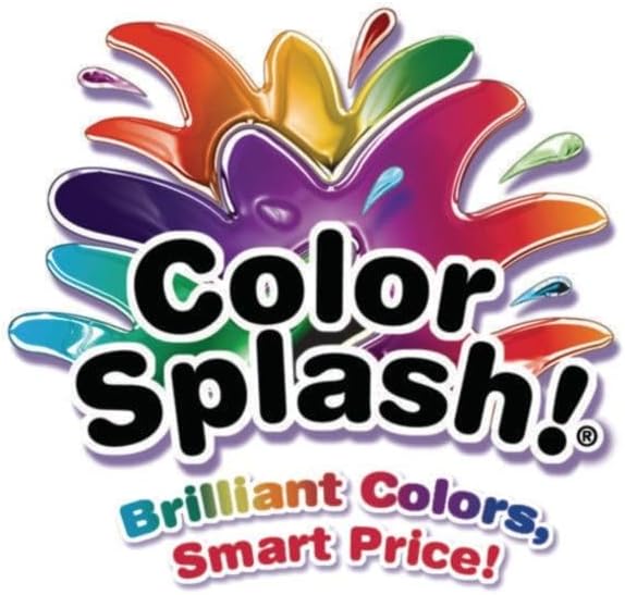 S&S Worldwide Color Splash! Liquid Tempera Bulk Paint, Set of 12 in 11 Bright Colors, 16-oz Easy-Pour Squeeze Bottles, For Arts & Crafts, School, Classroom, Poster Paint, For Kids & Adults, Non-Toxic.