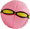 Magic Meta Ball, Children's Bouncing Ball, Magic Metaball, Magical Flying Saucer, Bouncy Balls, Parent-Child Interaction, Interactive Pop-Up Time Delay Transformation Toy Outdoor (pink-1, no lights)