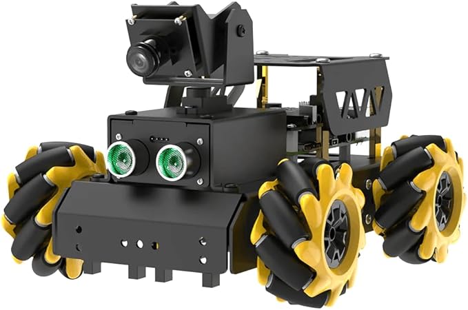 TurboPi Robot Car for Raspberry Pi AI Vision Camera Programmable Smart Robot Car Kit, Color Sorting Line Tracking Target Recognition Obstacle Avoidance, Support Python Linux, with RaspberryPi 5 4GB