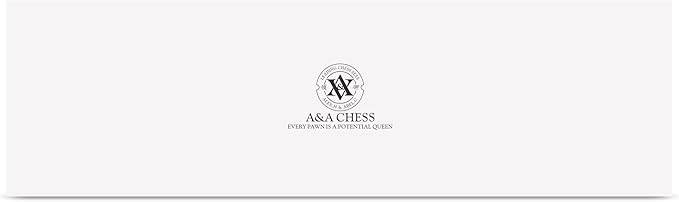 A&A Tournament Chess Set/ 20''x20'' Foldable Silicone Chess Board / 3.75'' King Height Plastic Quadruple Weighted Classic Staunton Pieces/Storage Bag for 6 Years Old - 2 Players