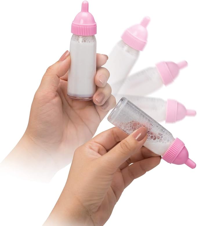 Adora Adoption Babies Essentials, 8-Piece Adoption Baby Doll Accessories and Bunny Toy includes Pink Bassinet, Ruffled Onesie, Headband, Blanket, and Bottle Birthday Gift For Ages 3+ - It's A Girl