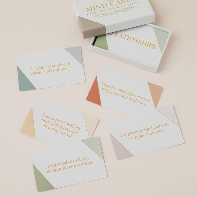 Affirmation Cards for Self-Love & Positive Growth Mindset | 50 Daily Manifest Affirmations for Confidence, Career, Health, Relationships & Gratitude