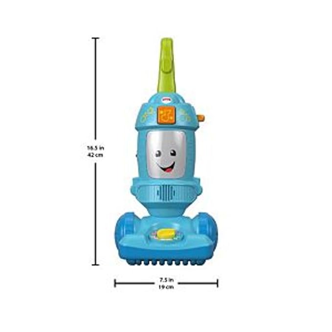 Fisher-Price Toddler Toy Laugh & Learn Light-Up Learning Vacuum Musical Push Along for Pretend Play Infants Ages 1+ Years (Amazon Exclusive)